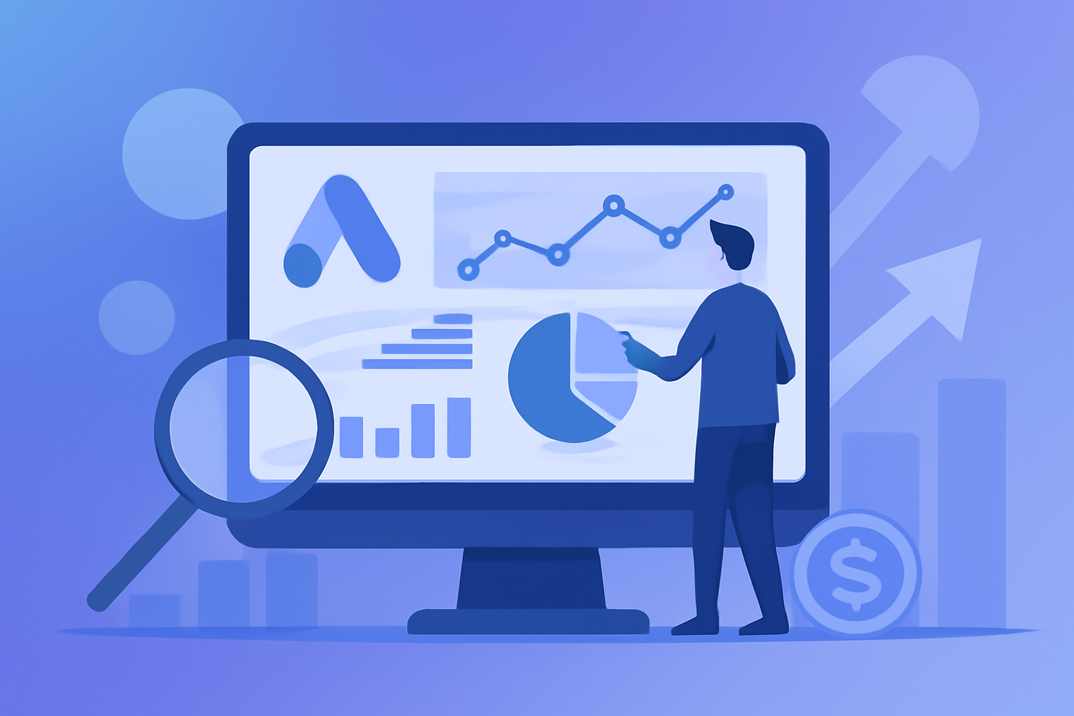 ¿Cuál es la tasa de clics promedio en campañas de Google Ads para empresas en Chile?